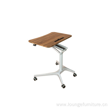 Single Leg Table Movable Lifting Office Computer Desk